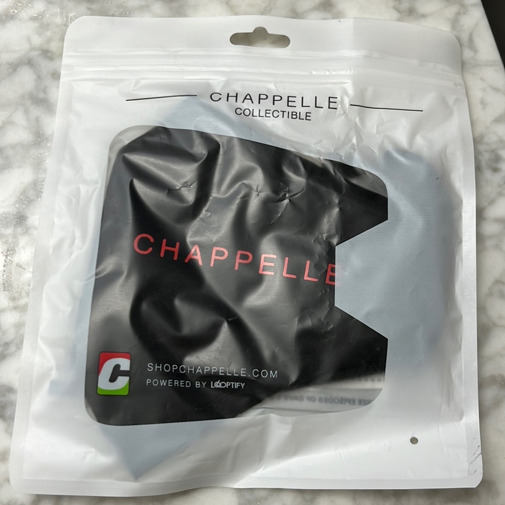 Dave Chappelle collectible cloth flask mask NEW SEALED